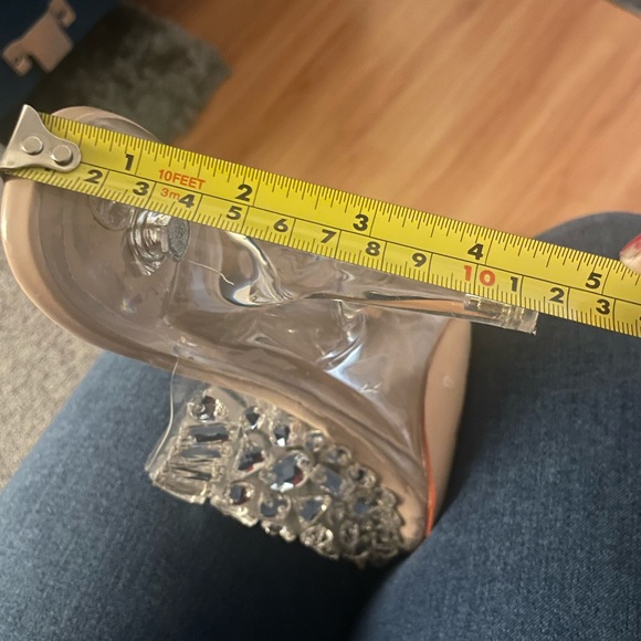 Glass rhinestone nude heels - Picture 9 of 9
